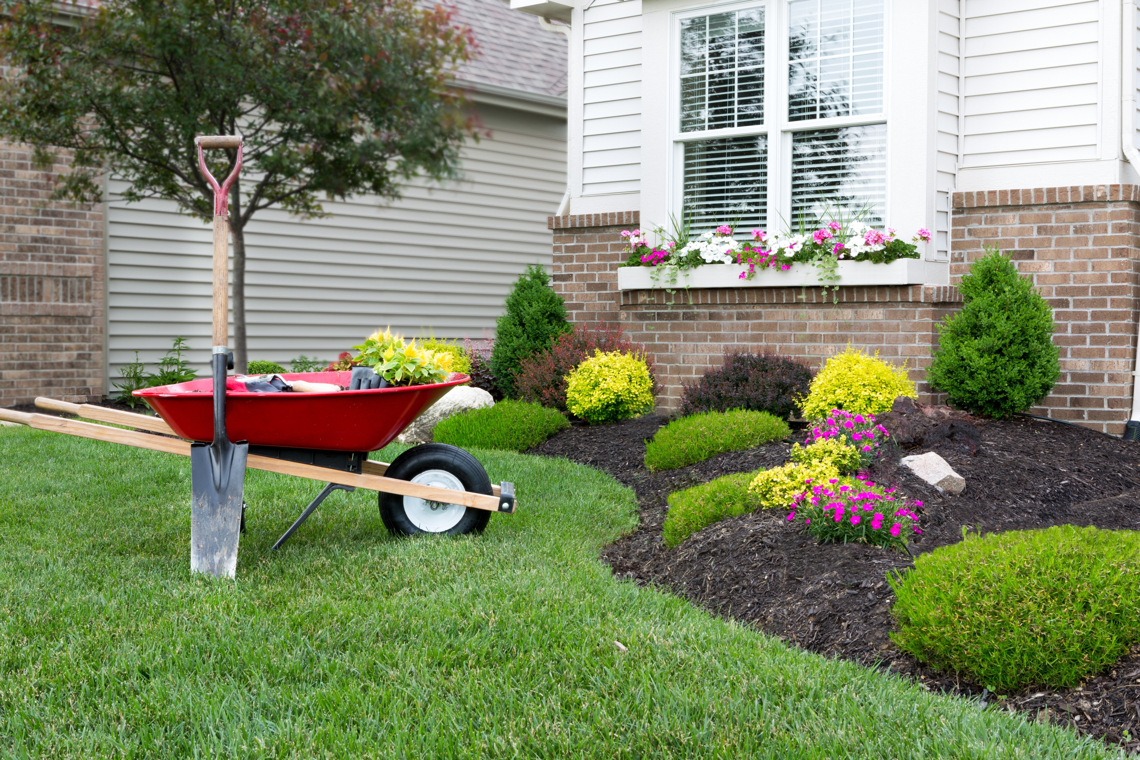 Professional residential landscape design and garden installation in The Woodlands, TX